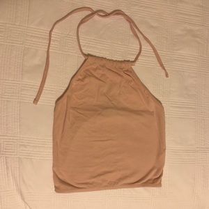 Beige pink Brandy Melville halter top